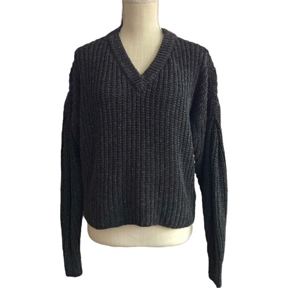 Madewell Pleated Sleeve Pullover Sweater - Picture 2 of 11